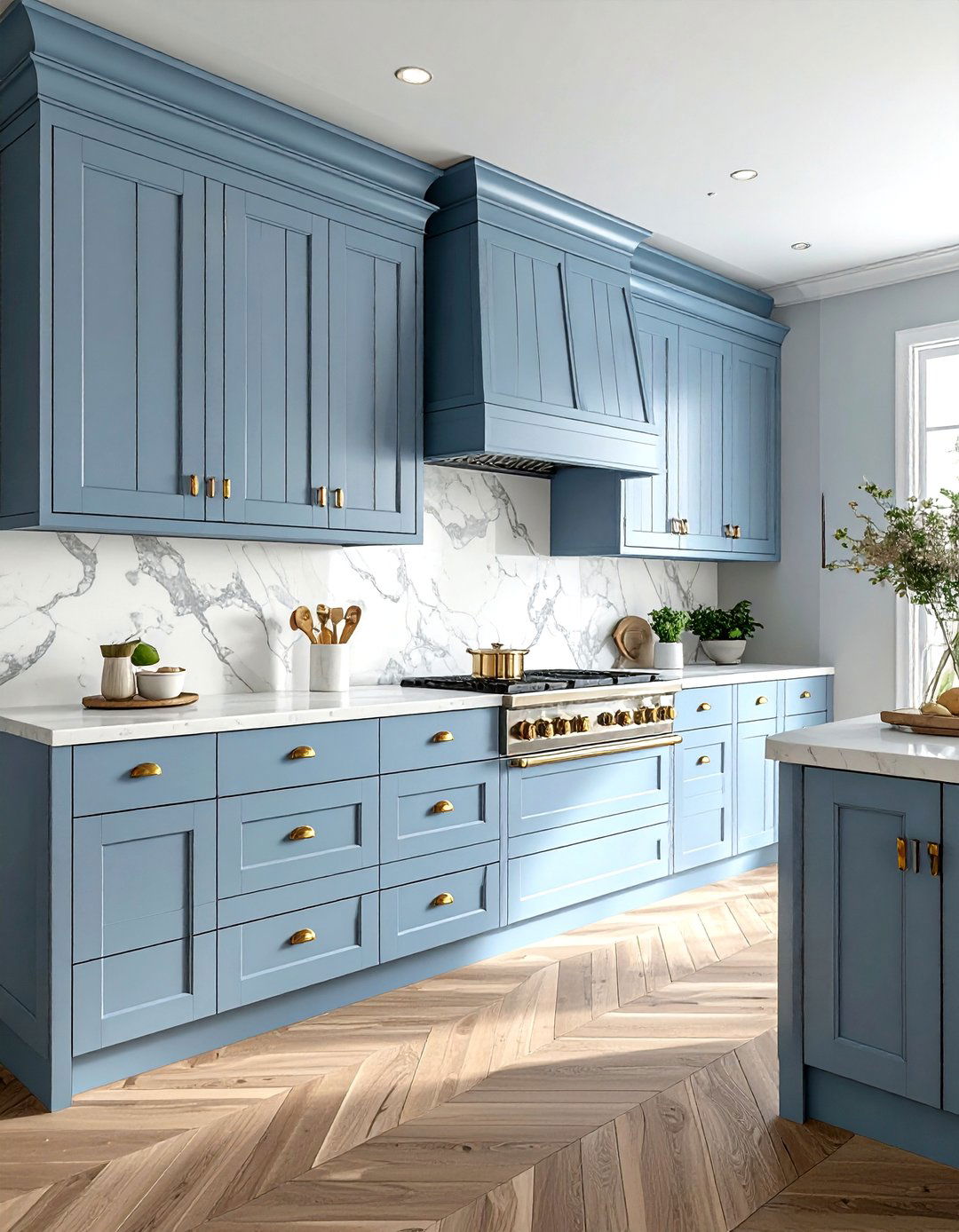 Beadboard cabinet inserts - 30 DIY kitchen cabinet ideas