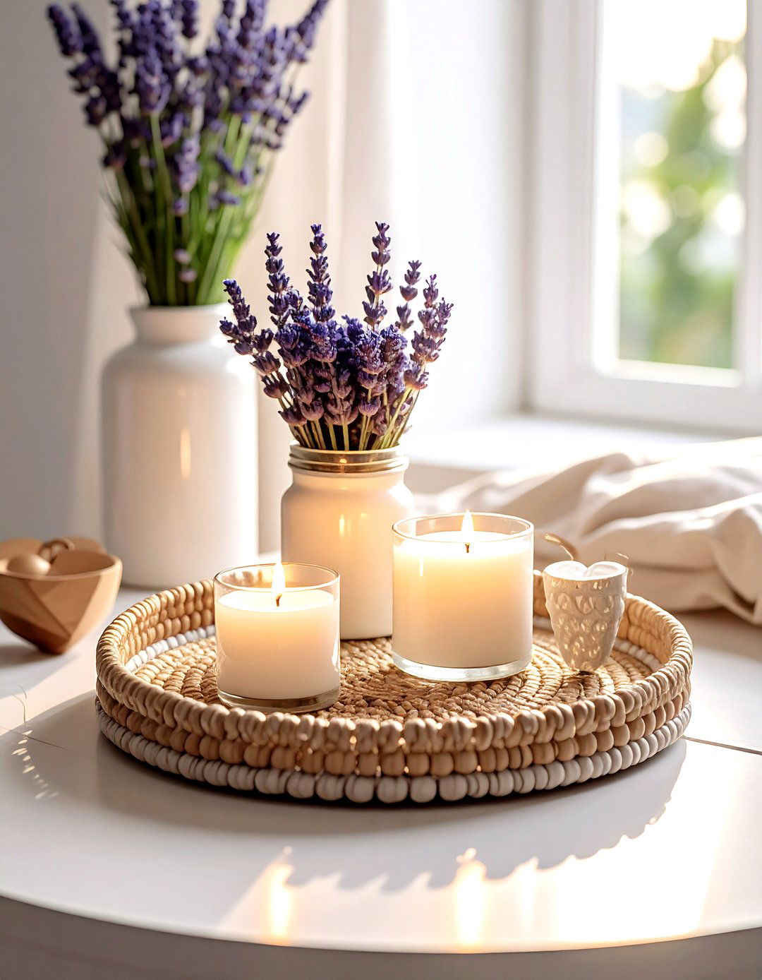 Beaded round tray - 30 round tray ideas