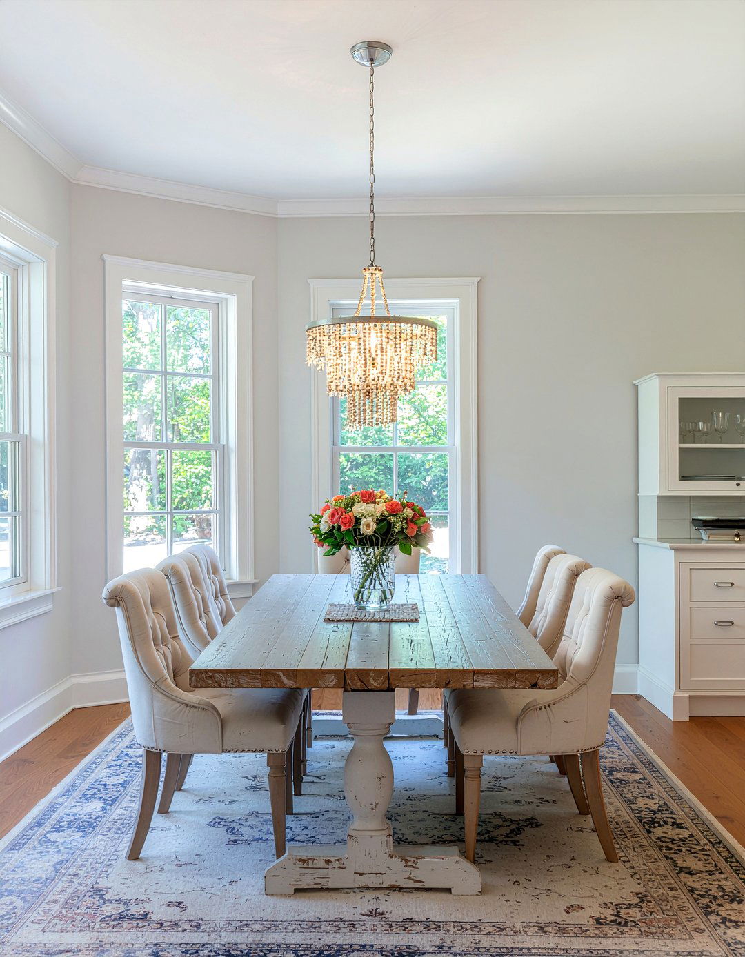 Beaded rustic chandelier dining room - 30 rustic chandelier dining room ideas