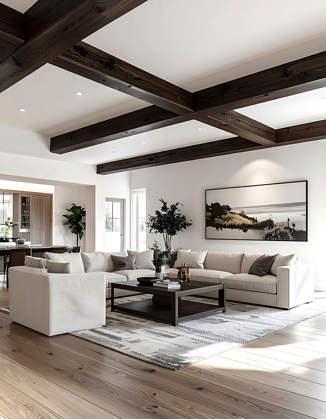 Beamed Ceiling - 30 living room ceiling designs