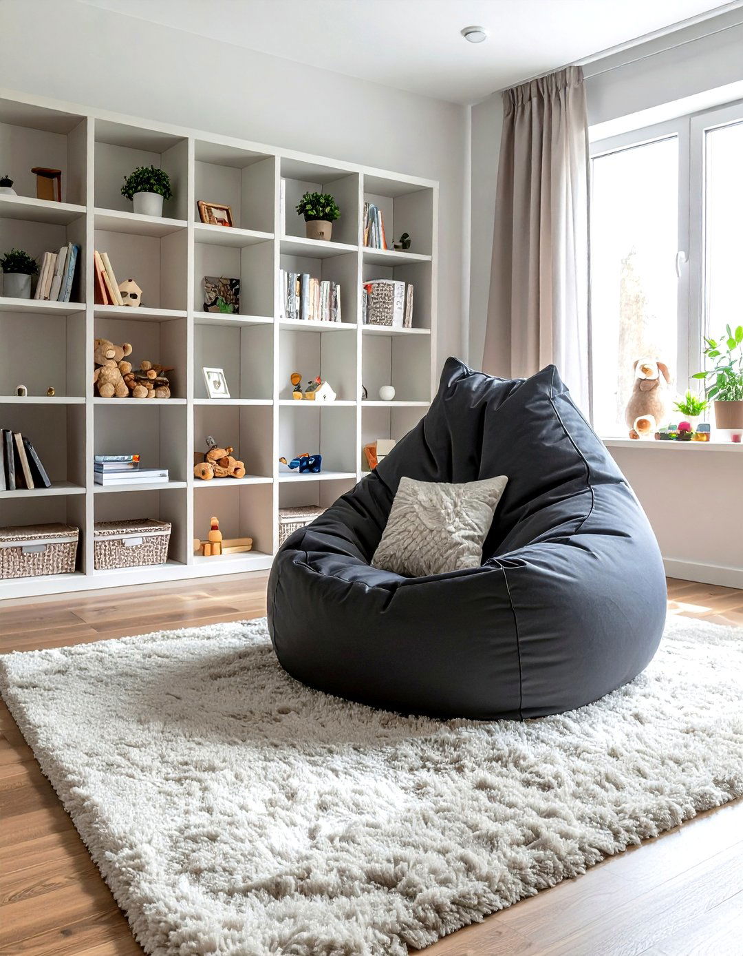Bean bag chair - 30 living room reading chair ideas