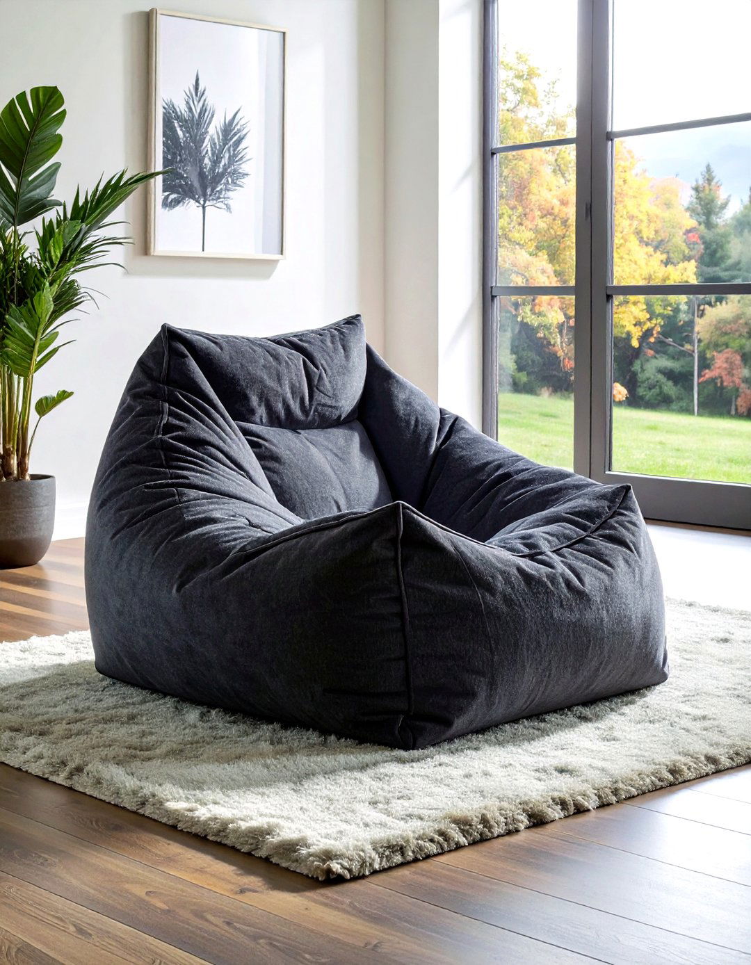 Bean bag chair for adults - 30 living room guest seating ideas