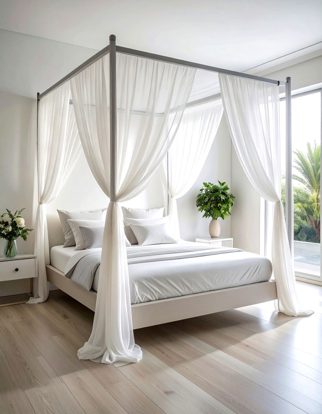 Bed Canopy Frame - 30 no damage decor ideas
