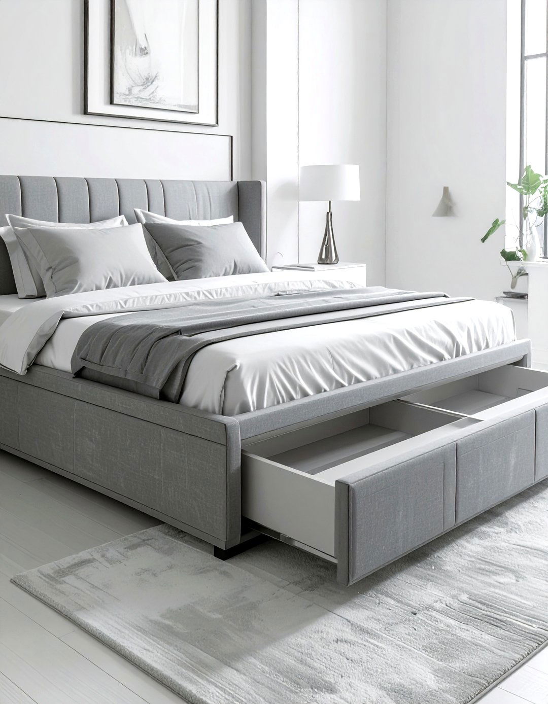 Bed Frame With Drawers - 30 functional decor ideas