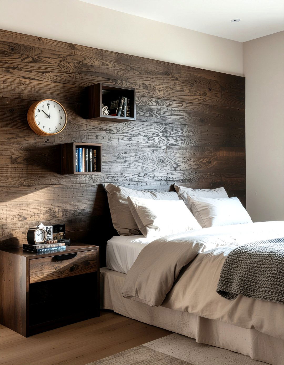 Bed Headboard With Shelves - 30 bedroom storage solutions