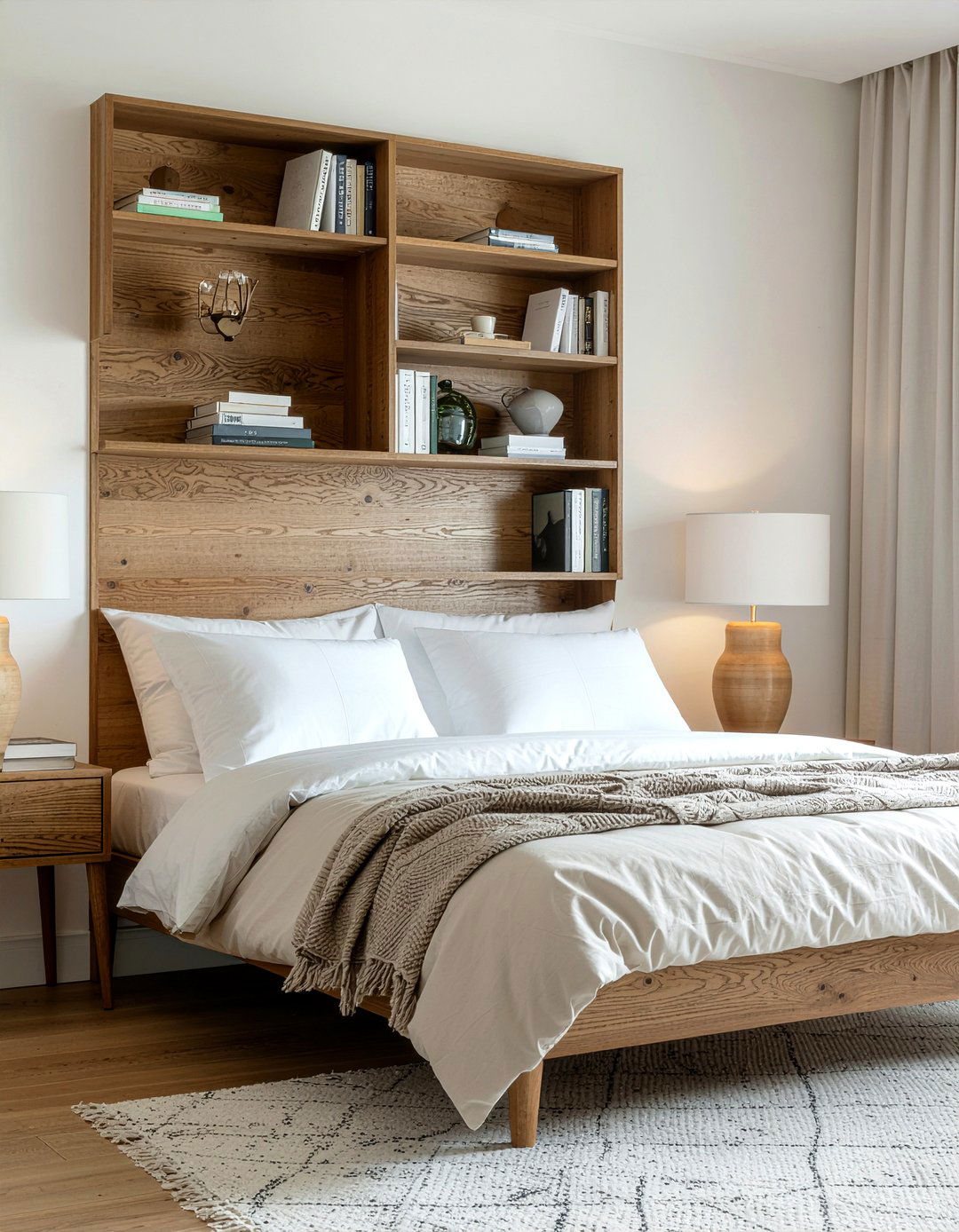 Bed With Built In Bookshelf - 30 bedroom transforming furniture ideas