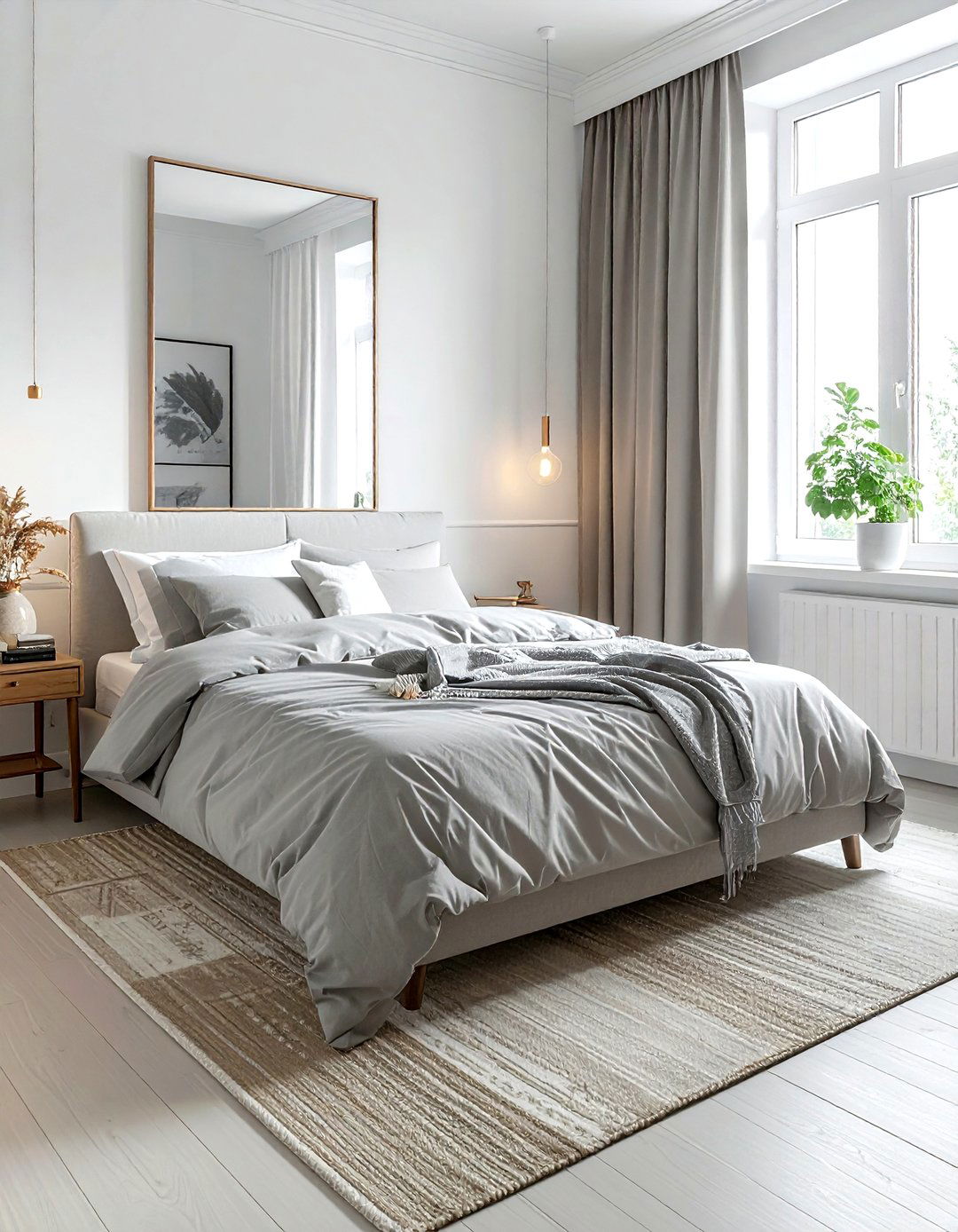 Bed corner placement small room - 30 bedroom furniture placement