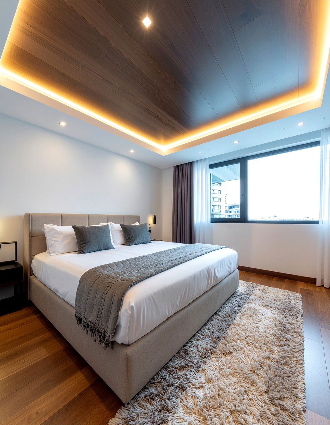 Bedroom Ceiling Detail - 30 bedroom zoning ideas