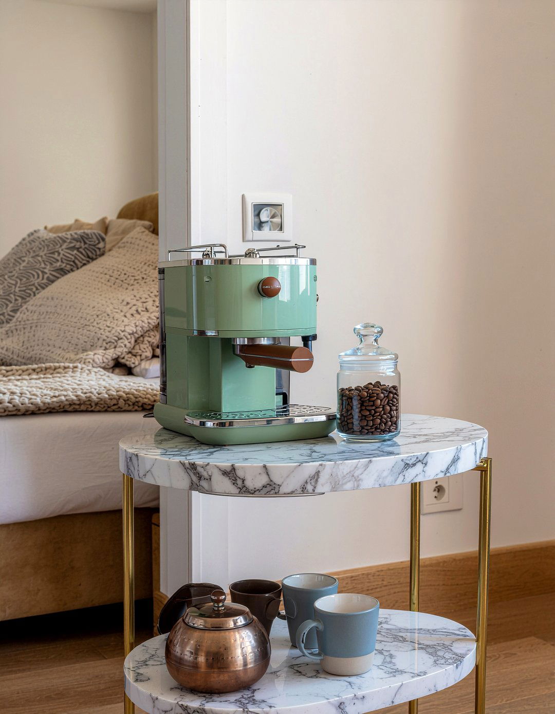 Bedroom Coffee Bar - 30 bedroom dual purpose ideas
