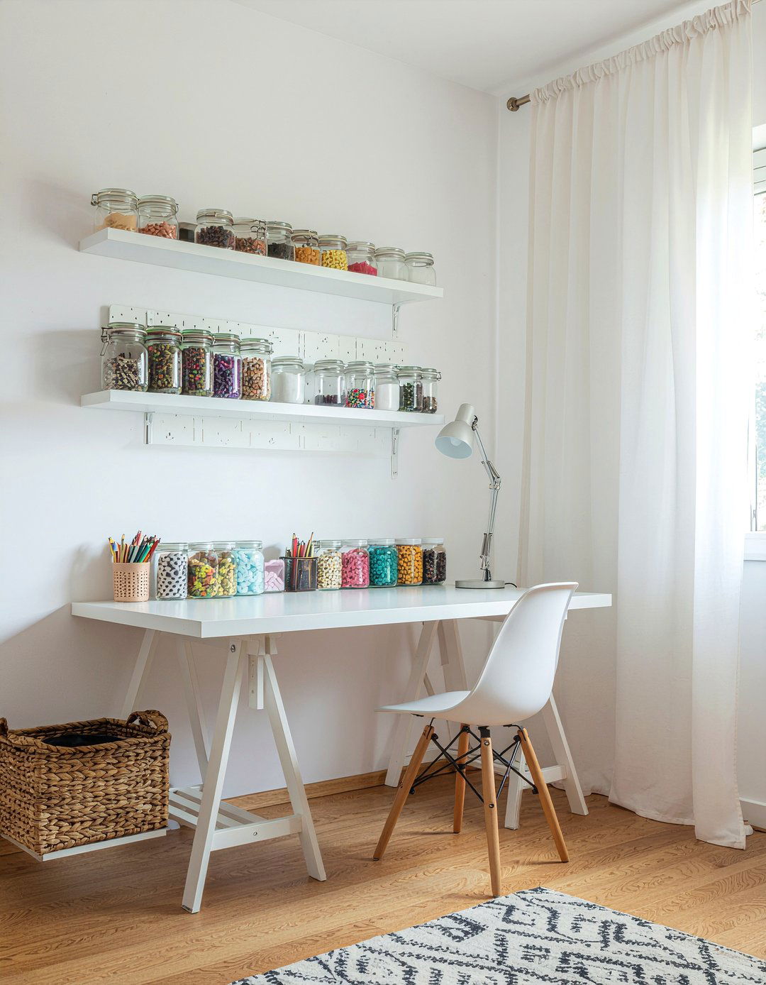 Bedroom Craft Station - 30 bedroom dual purpose ideas