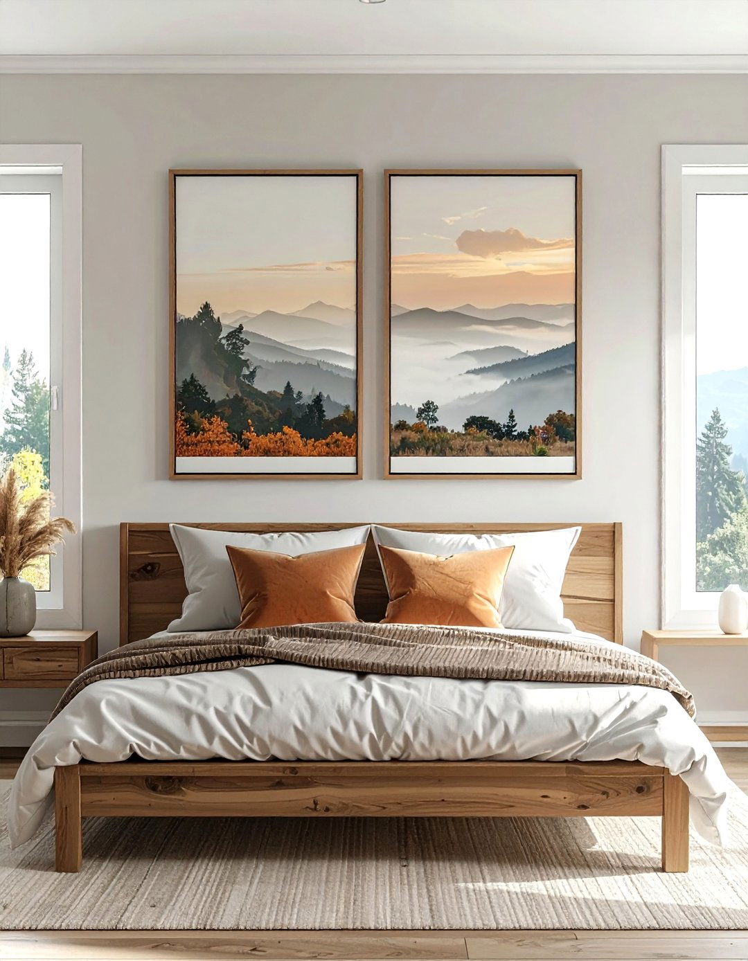 Bedroom Headboard Art - 30 frame arrangement ideas