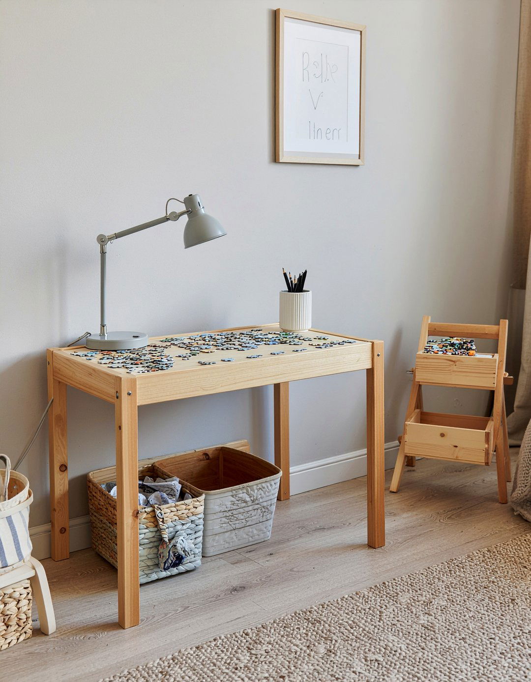 Bedroom Hobby Table - 30 bedroom dual purpose ideas