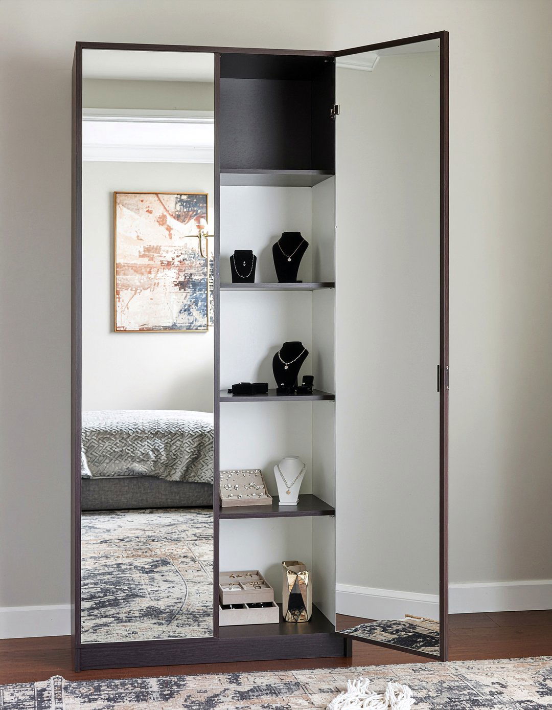 Bedroom Jewelry Armoire - 30 bedroom multi-functional ideas