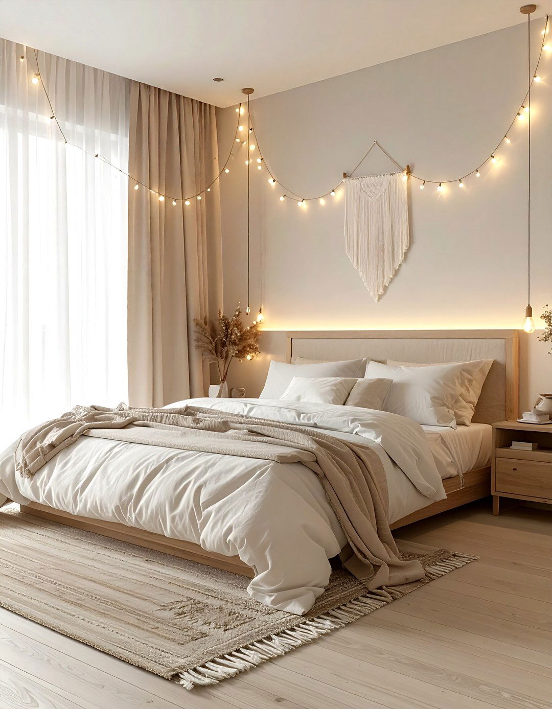 Bedroom String Light - 30 string light ideas