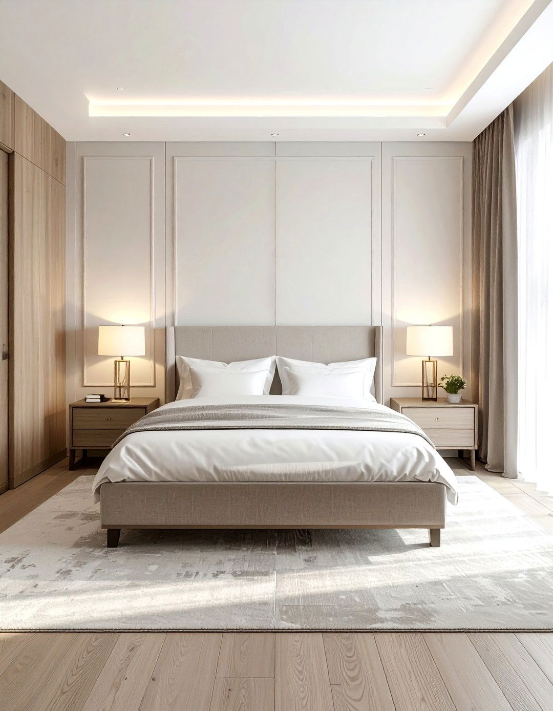 Bedroom Symmetry - 30 interior design rules