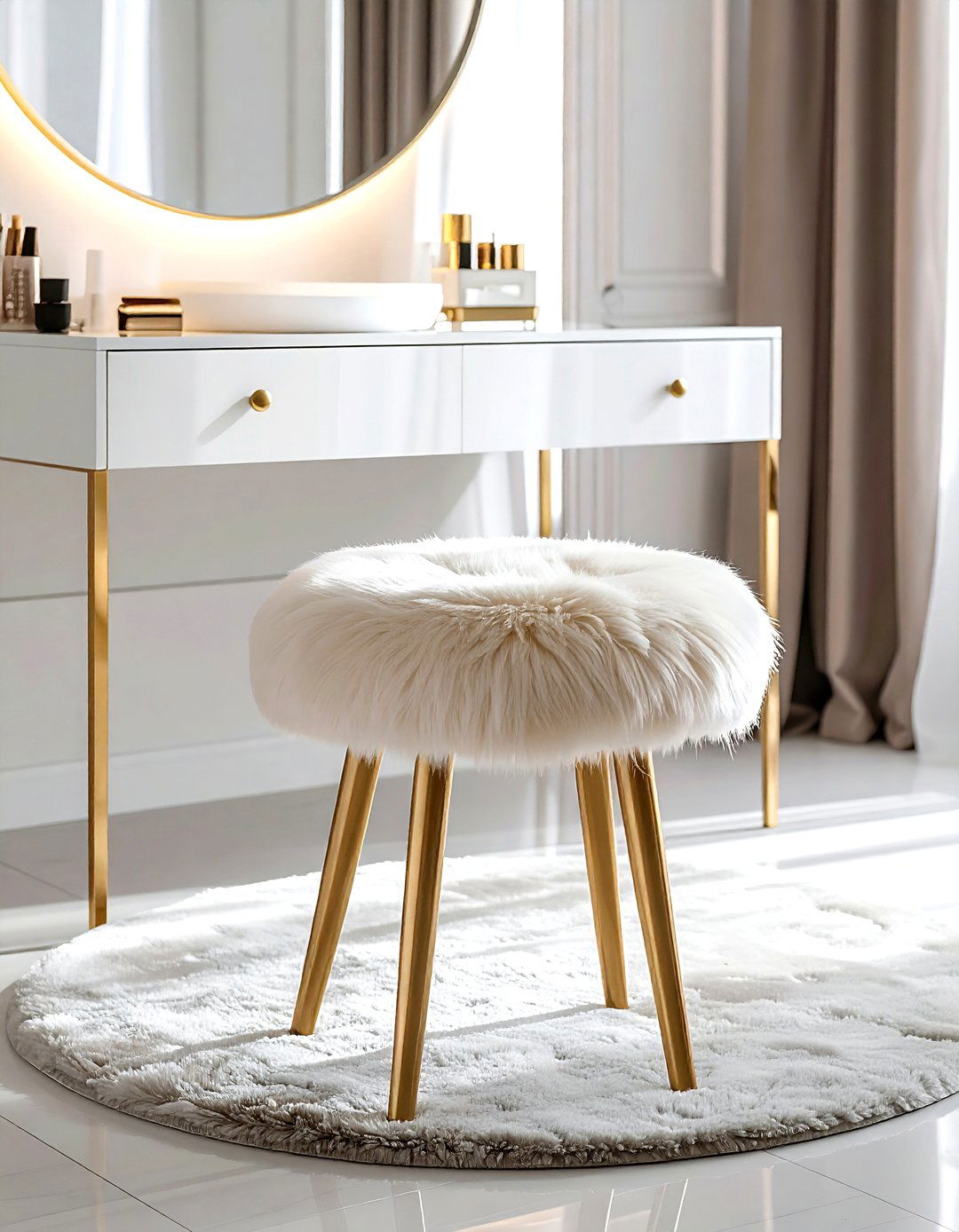 Bedroom Vanity Stool - 30 bedroom seating arrangements ideas