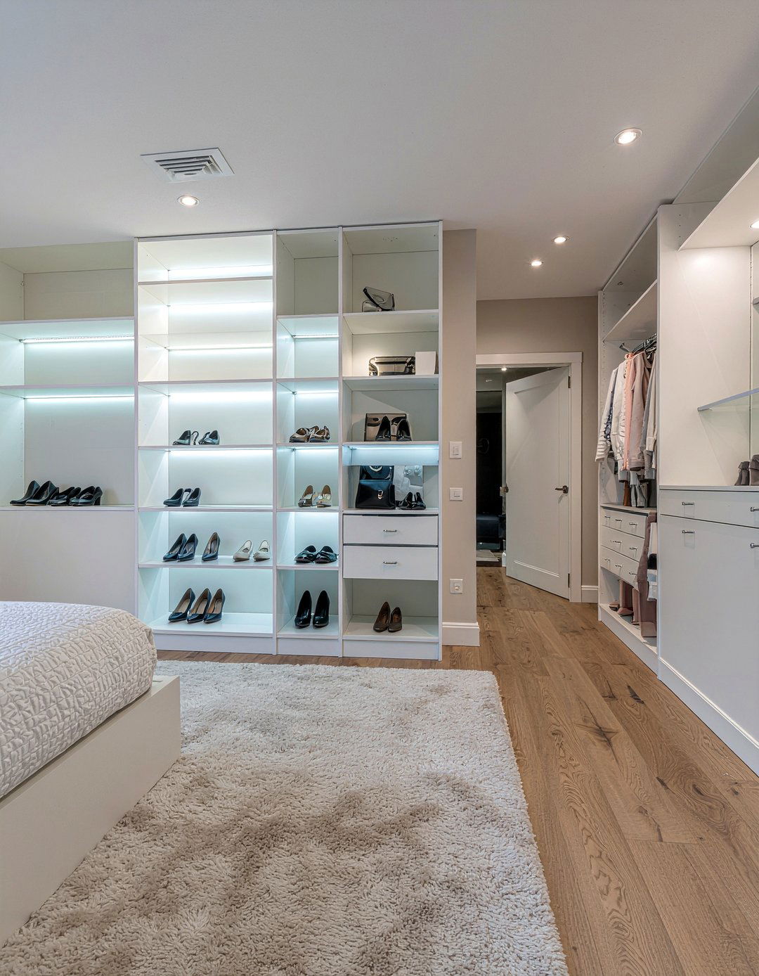 Bedroom Walk In Closet - 30 bedroom dual purpose ideas