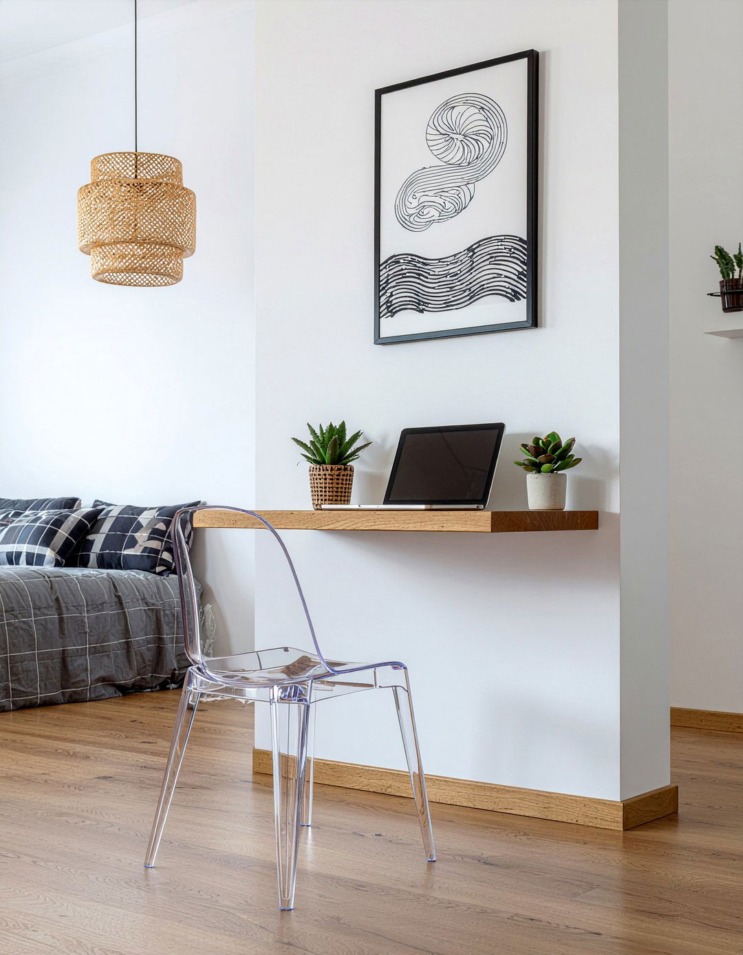 Bedroom Wall Desk - 30 bedroom multi-functional ideas