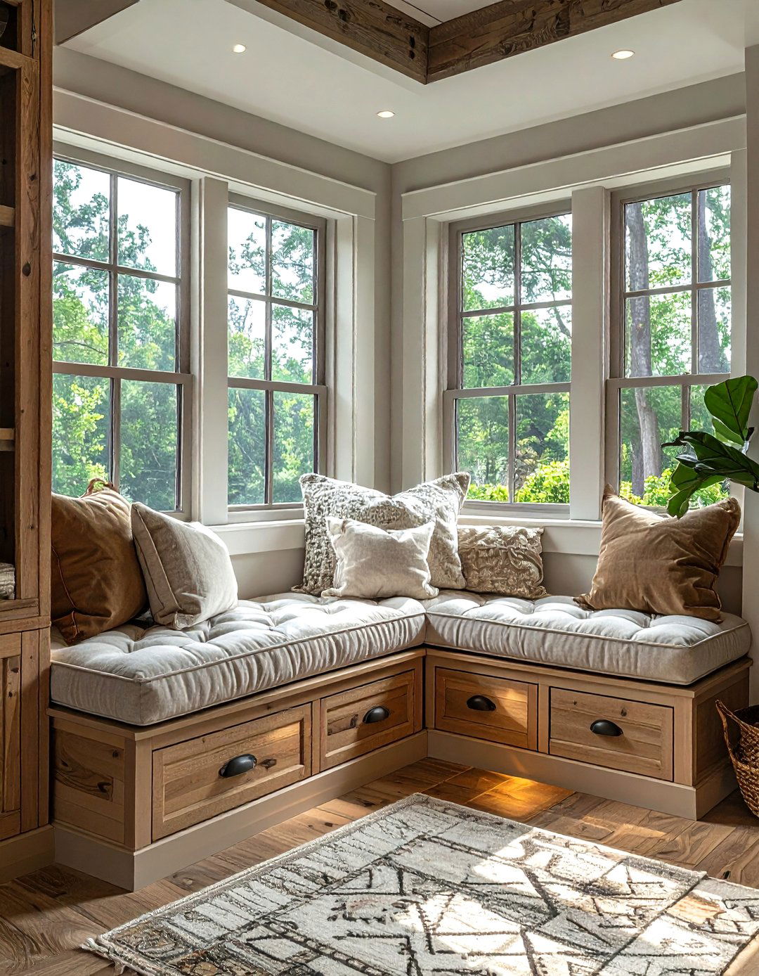 Bedroom Window Seats - 30 bedroom clever storage ideas