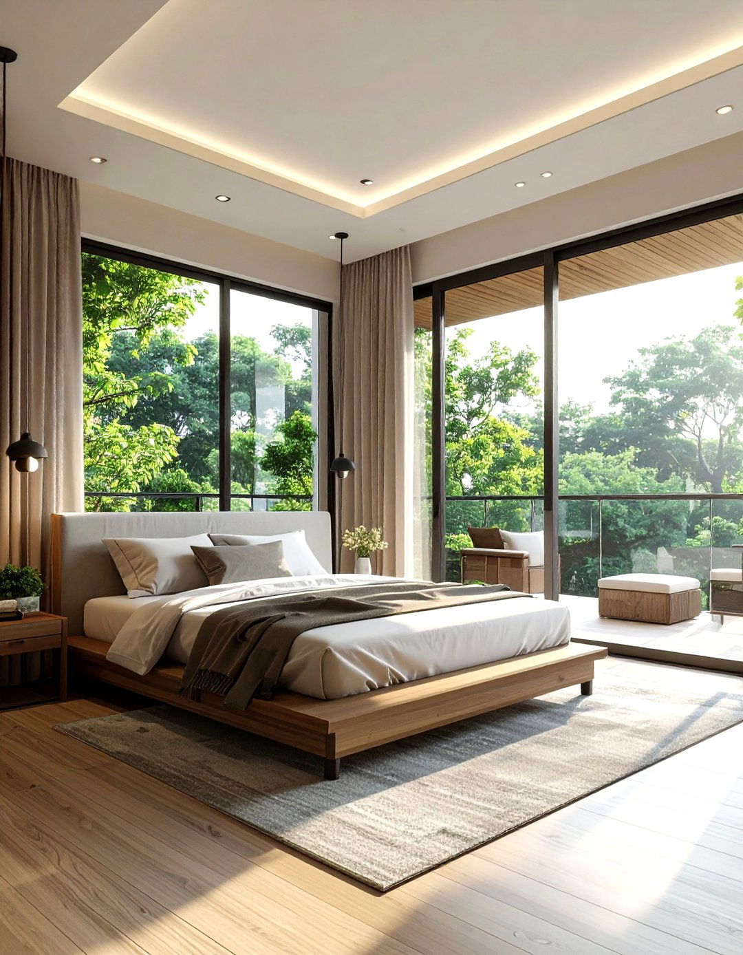 Bedroom With Balcony - 30 model home bedroom ideas