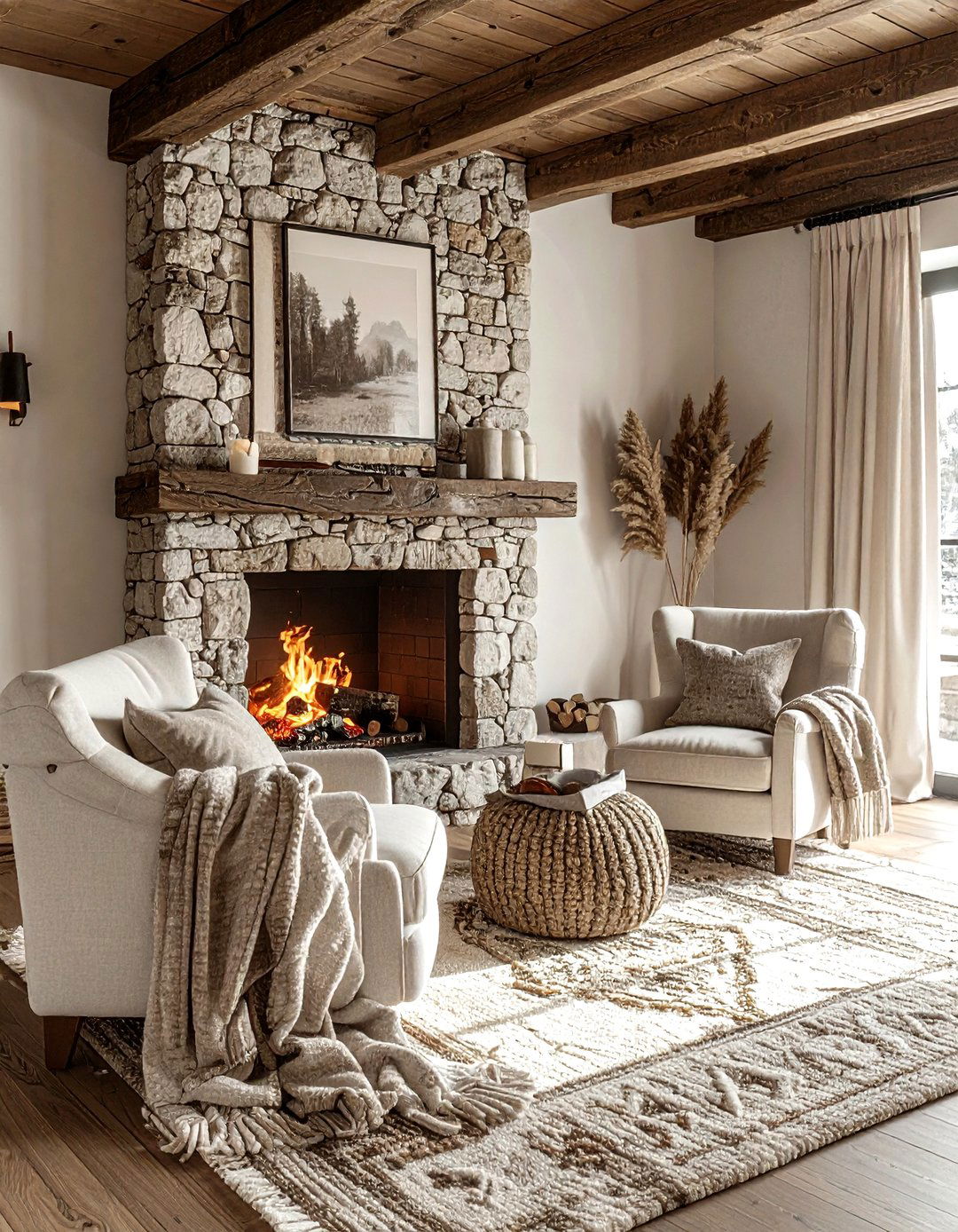 Bedroom With Fireplace Seating - 30 bedroom space planning ideas