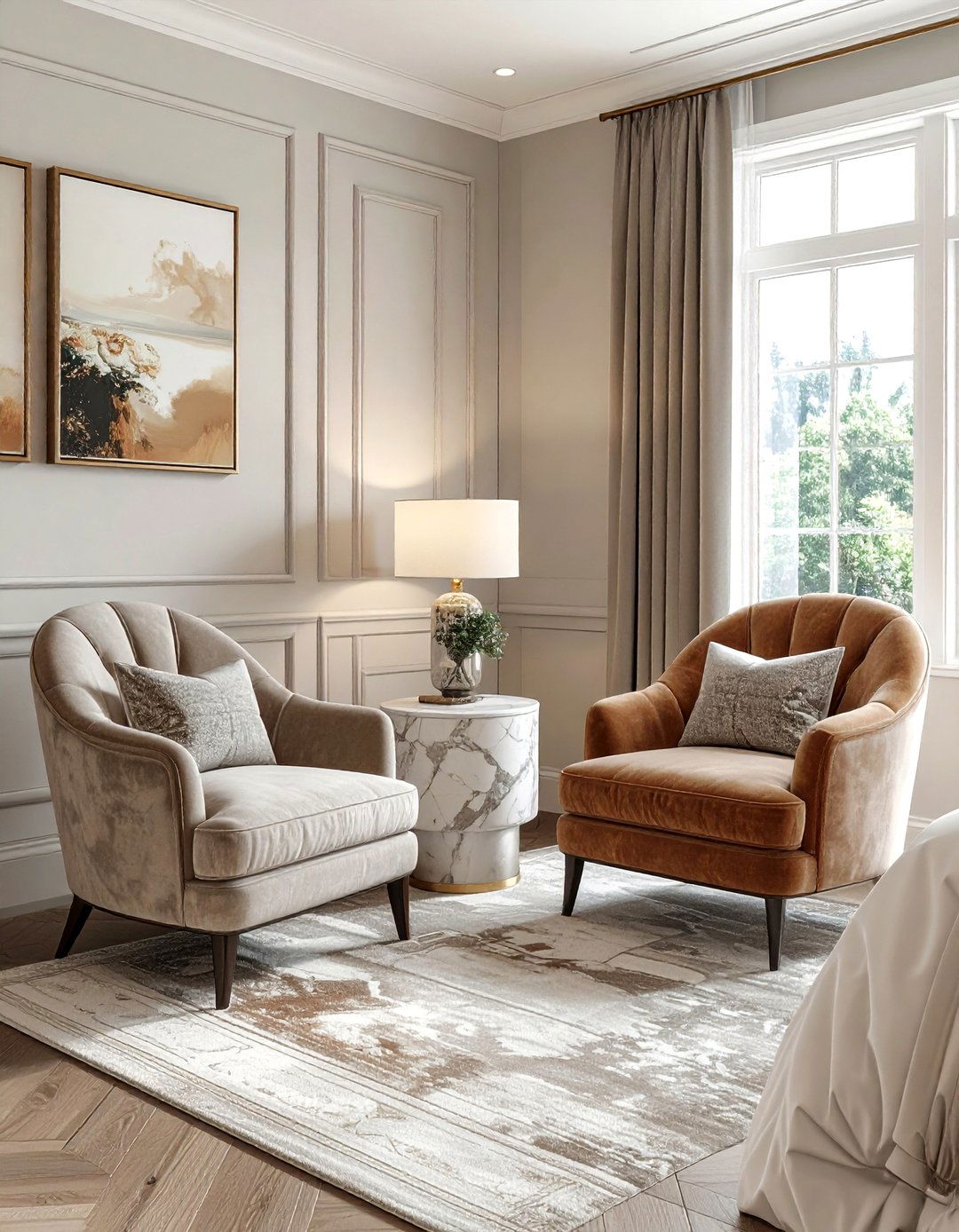 Bedroom With Seating Area - 30 bedroom space planning ideas