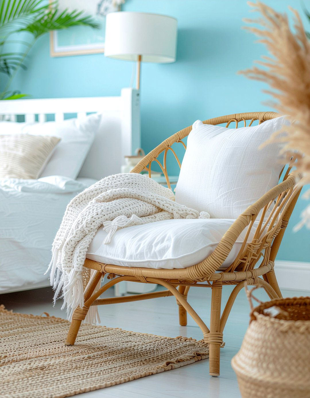 Bedroom Woven Chair - 30 bedroom seating ideas
