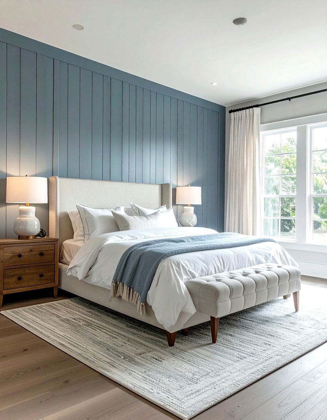 Bedroom accent wall - 30 beadboard ideas