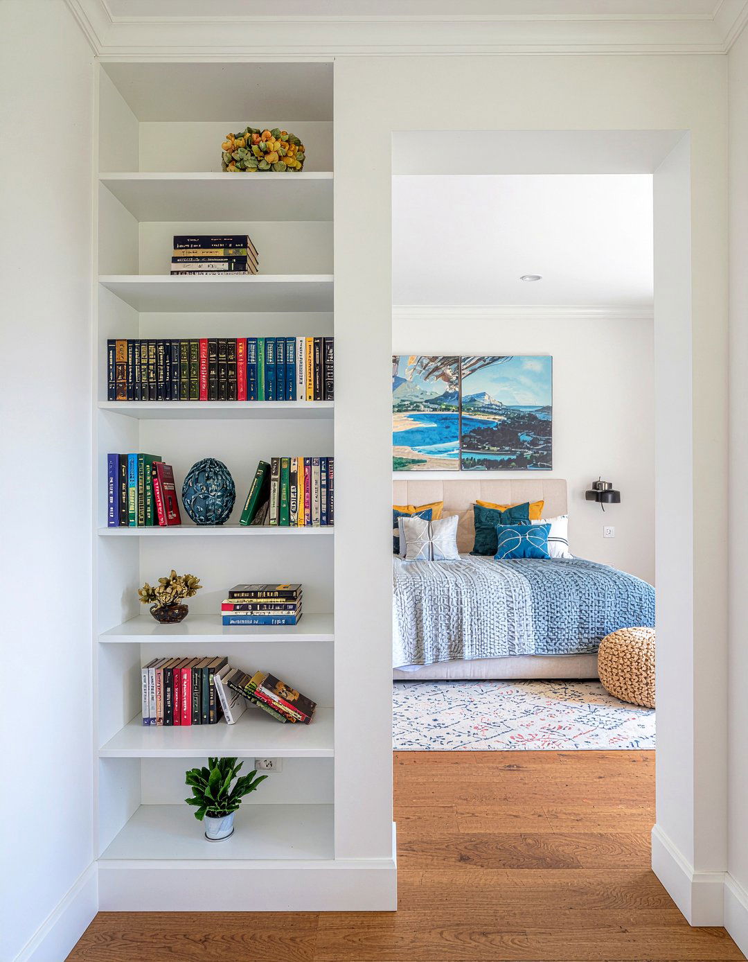 Bedroom alcove bookshelves - 30 bedroom alcove ideas