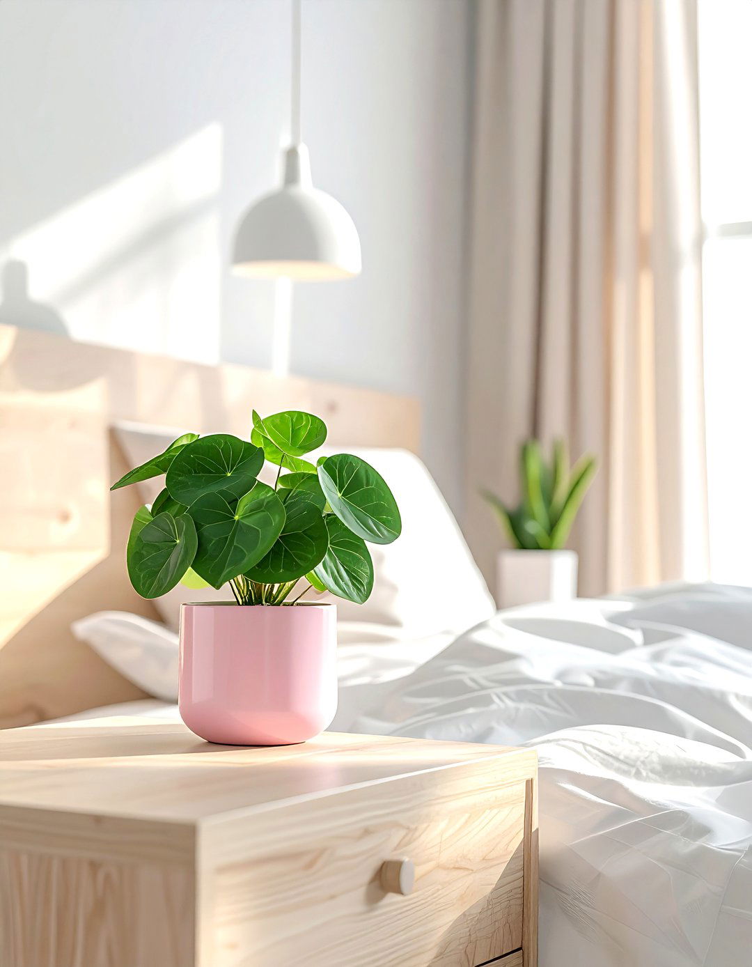 Bedroom bedside plant - 30 plant styling ideas