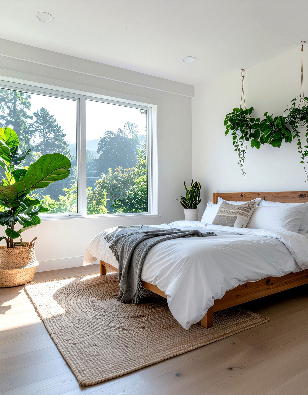 Bedroom plants - 30 calming bedroom ideas