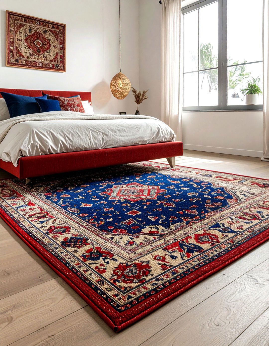 Bedroom rug layering - 30 affordable bedroom ideas