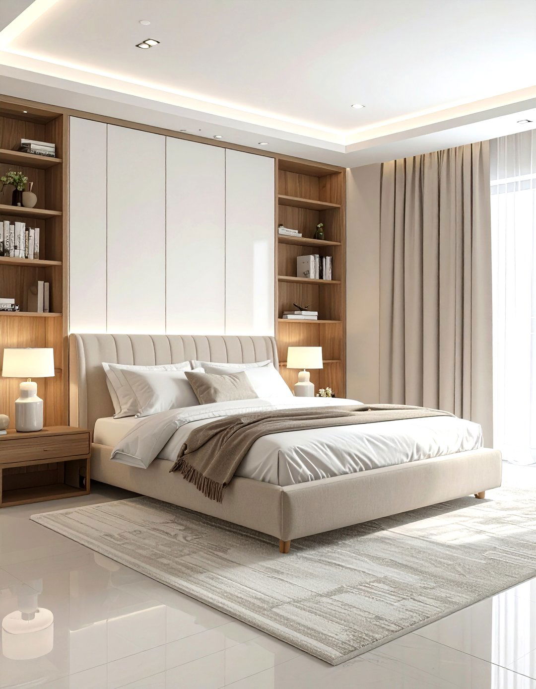 Bedroom wall storage - 30 built-in bookcase ideas