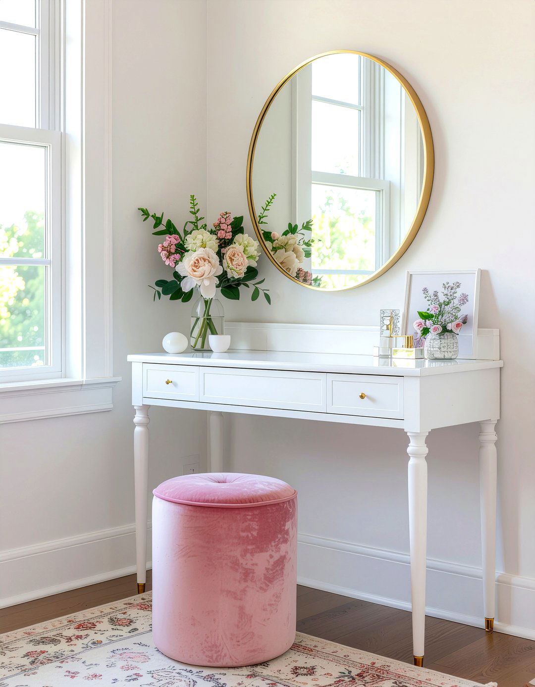 Bedroom with vanity - 30 bedroom layout ideas