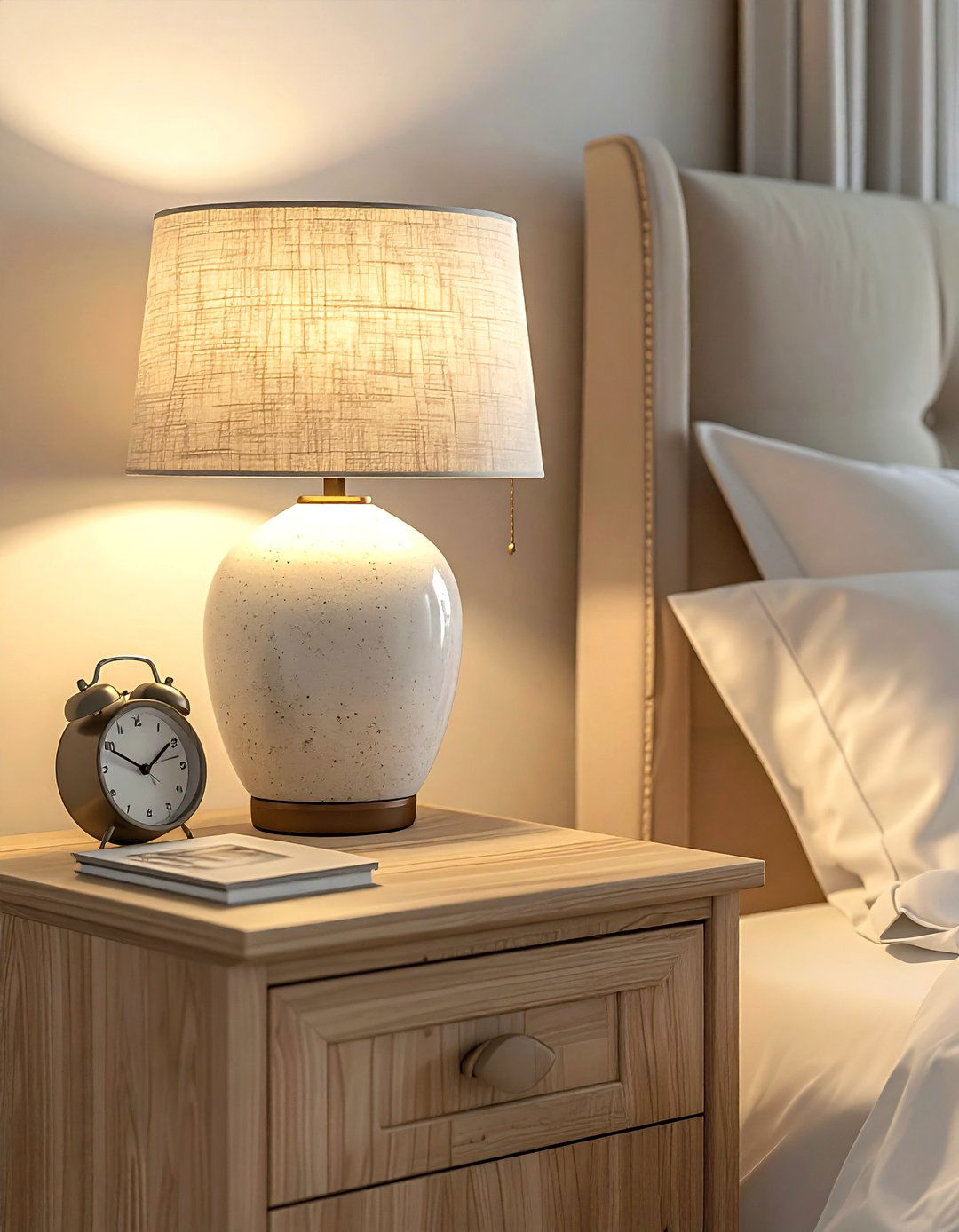 Bedside Table Lamp - 30 welcoming decor ideas