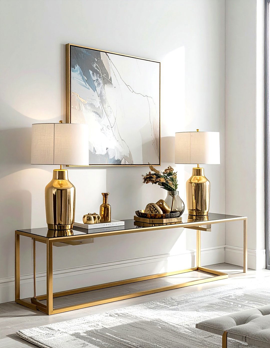 Behind Sofa Console - 30 living room storage solutions