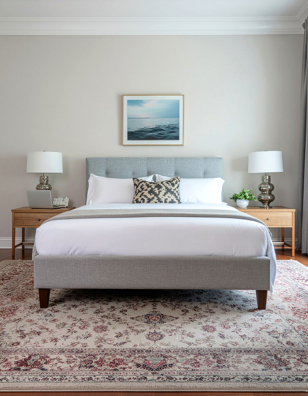 Behind The Bed Desk - 30 bedroom desk ideas