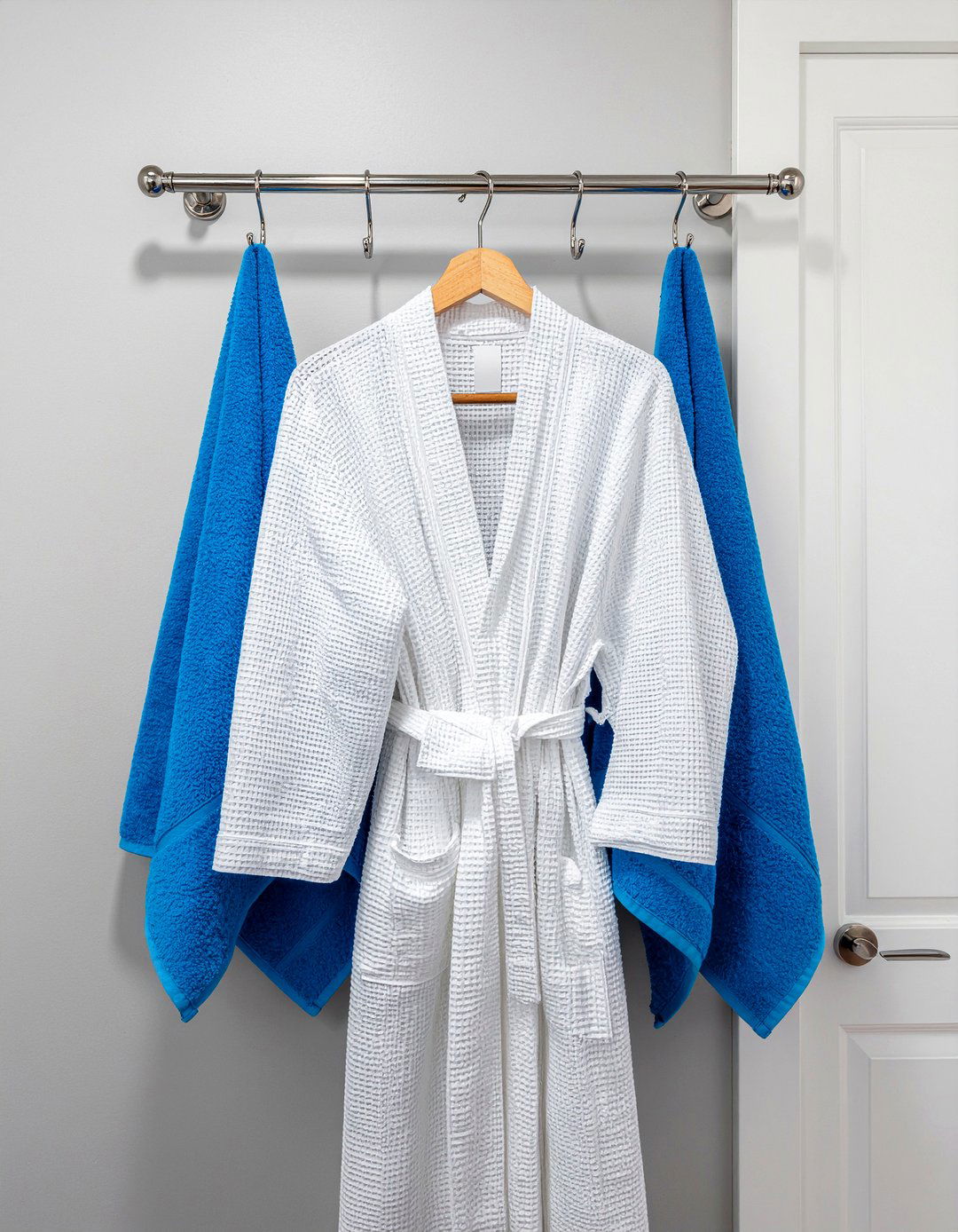 Behind the door hook - 30 bathroom clever storage ideas