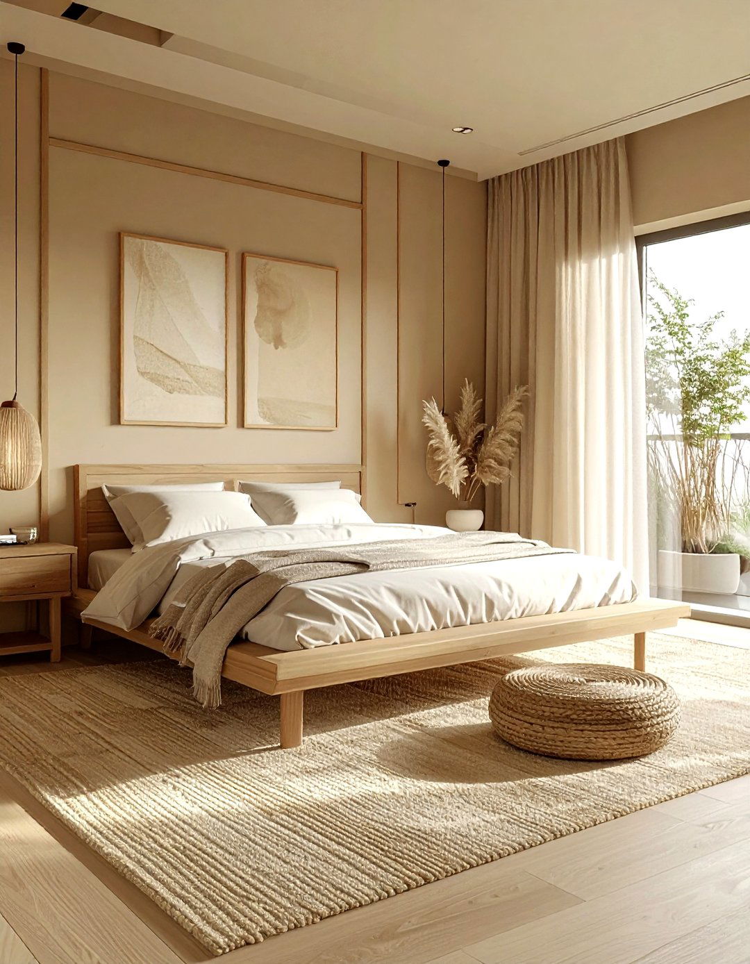 Beige Bedroom - 30 monochromatic bedroom ideas