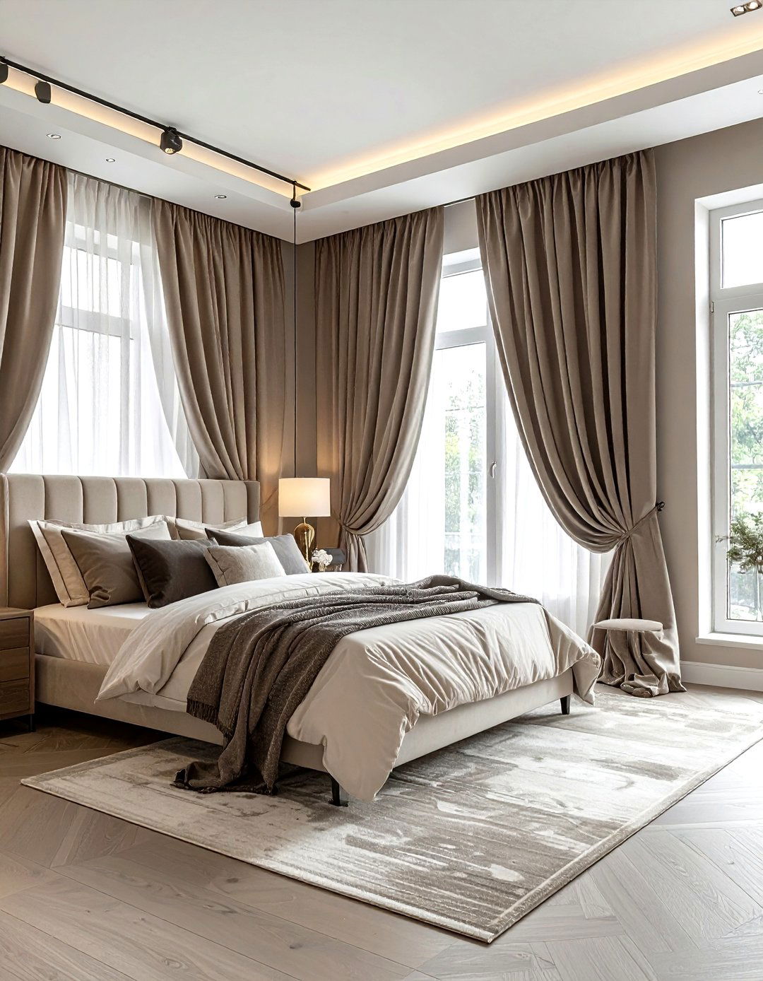 Beige Bedroom Curtains - 30 beige bedroom design ideas