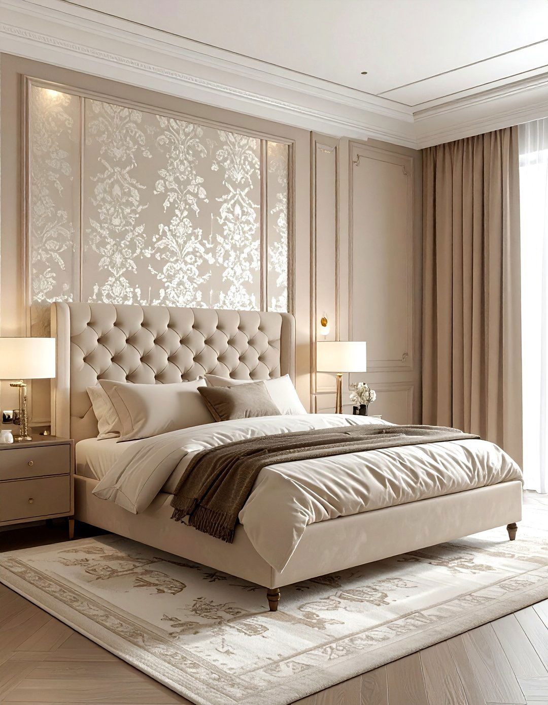 Beige Bedroom Wallpaper - 30 beige bedroom design ideas