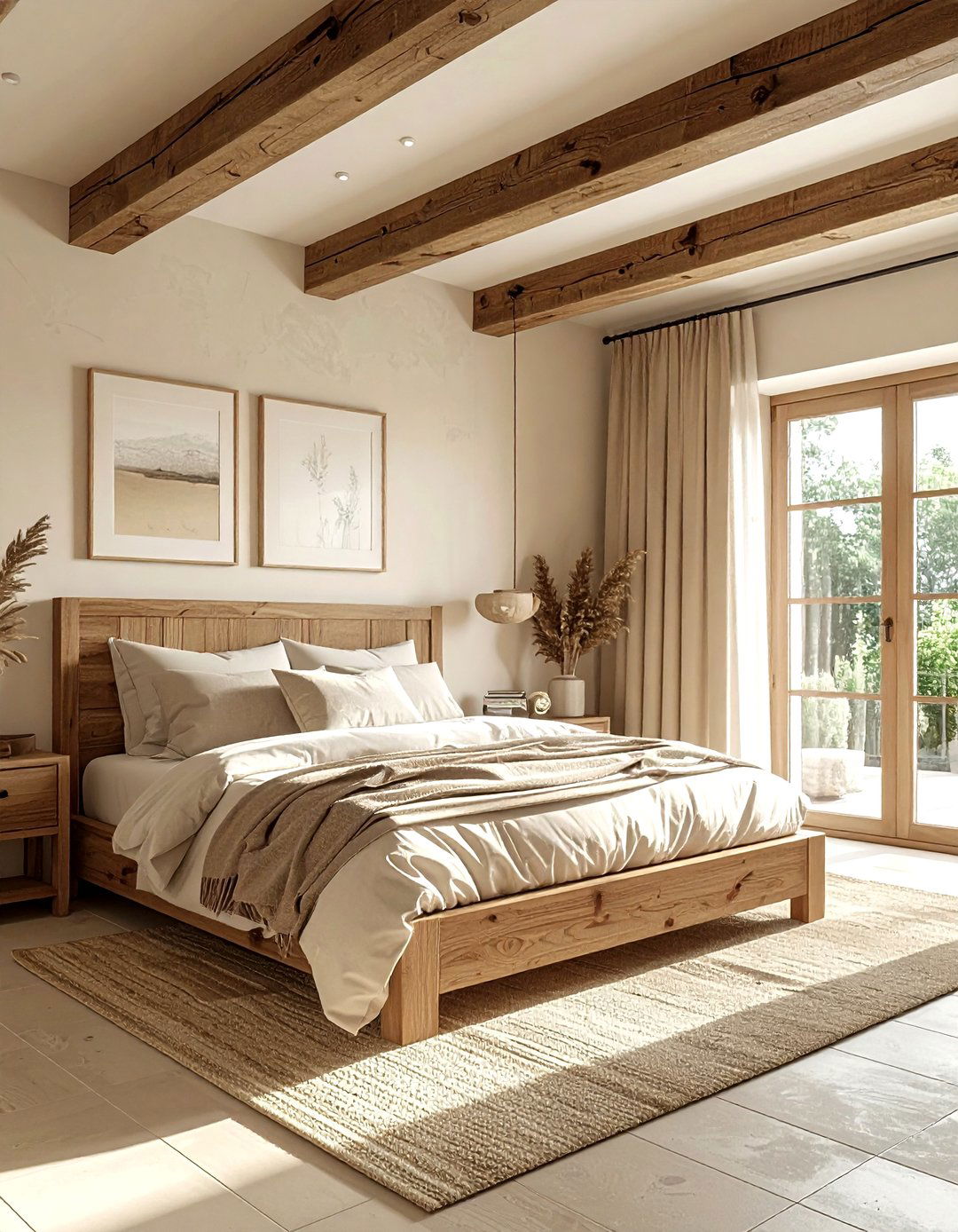 Beige Bedroom With Wood Accents - 30 beige bedroom ideas