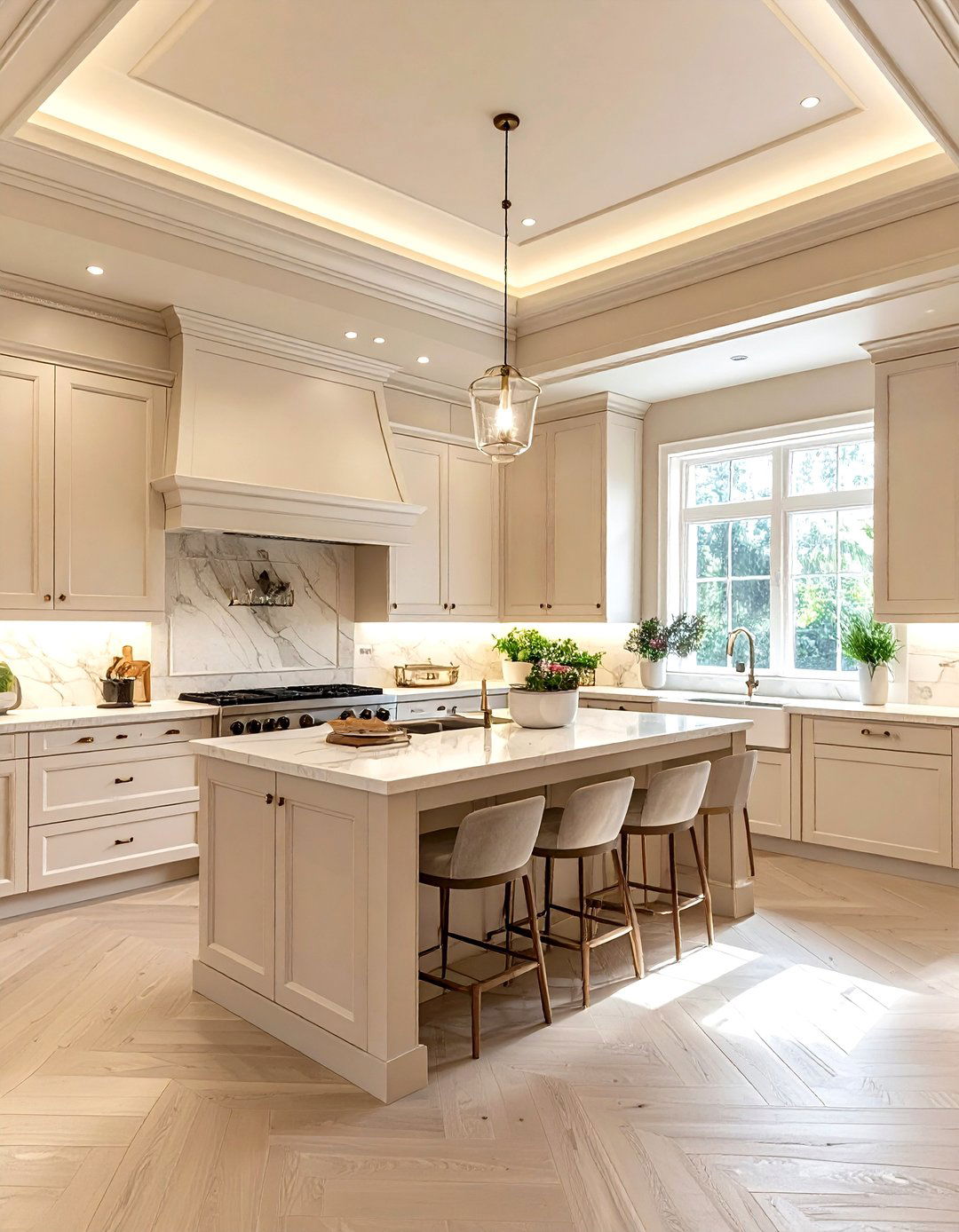 Beige Ceiling Paint - 30 beige kitchen decor ideas