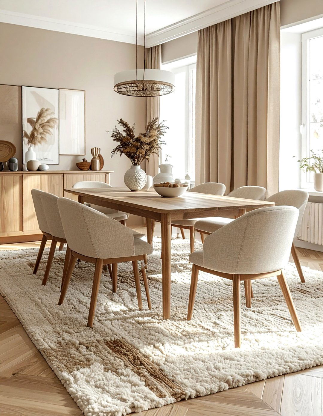 Beige Dining Room Area Rug - 30 beige dining room decor ideas