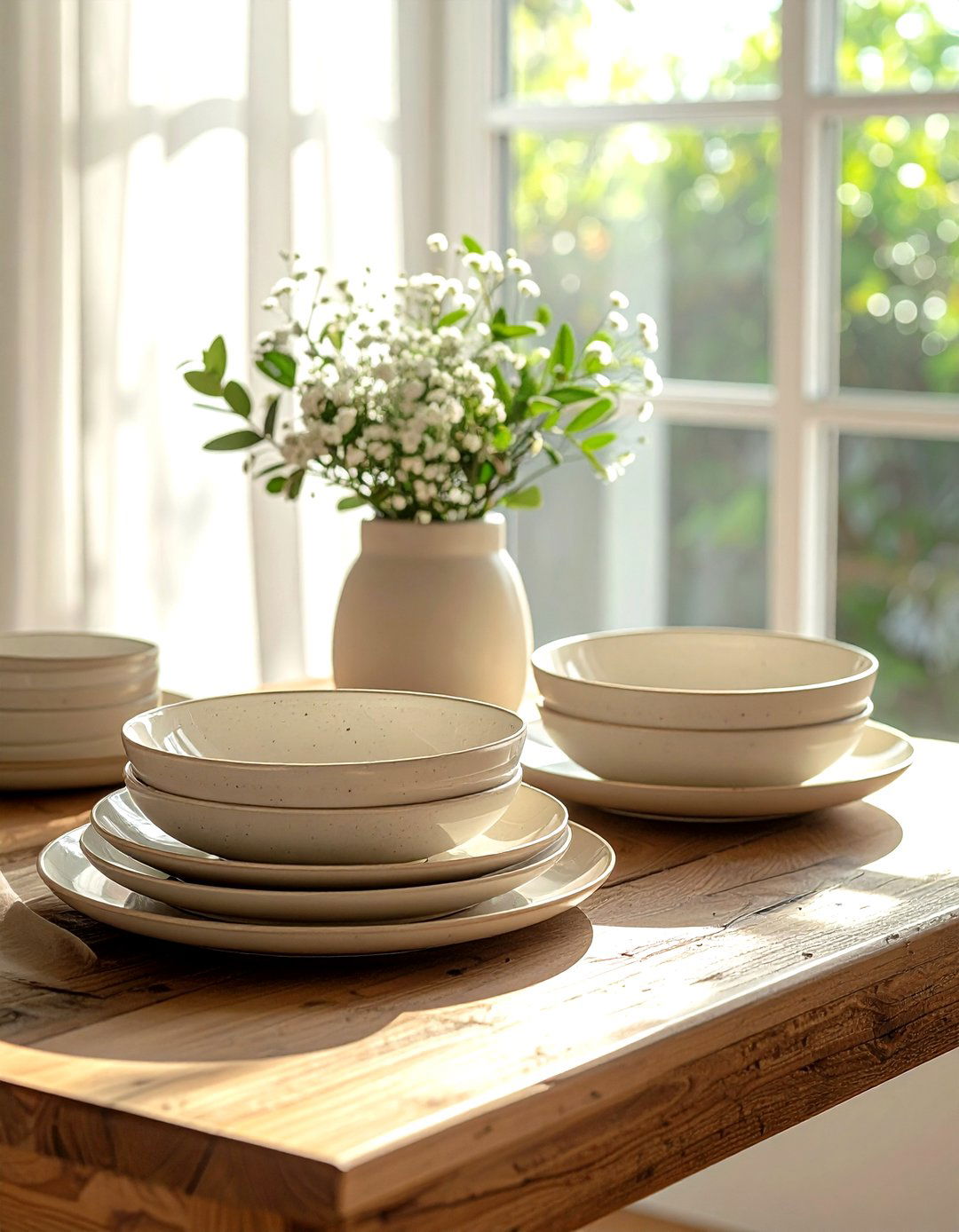 Beige Dinnerware Set - 30 beige kitchen accessories ideas