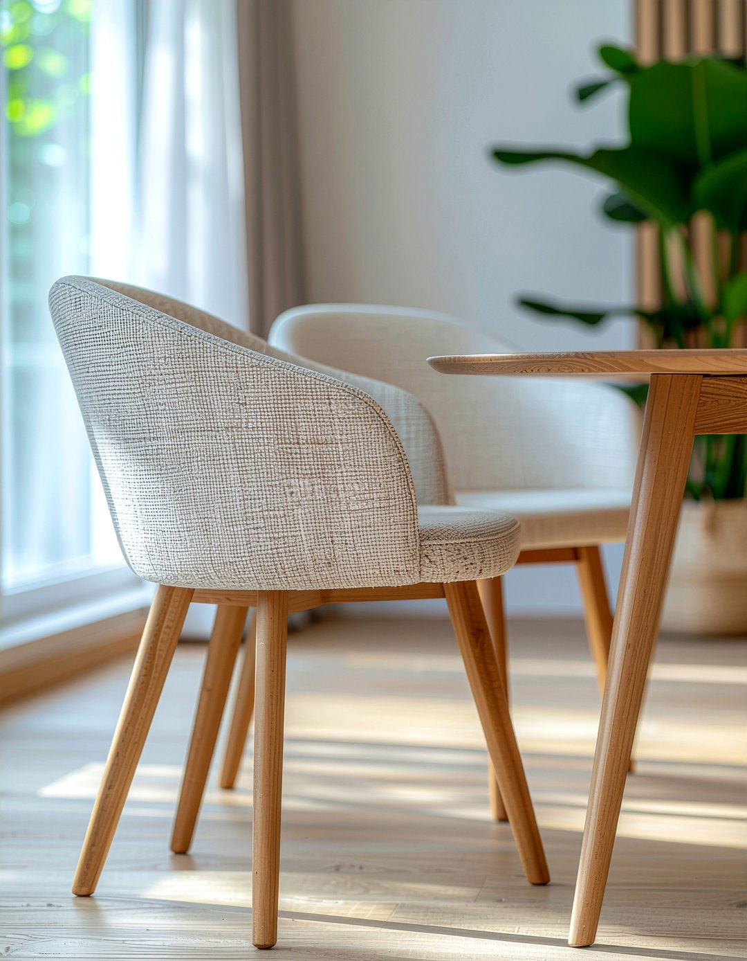 Beige Fabric Dining Chair - 30 fabric dining chair ideas