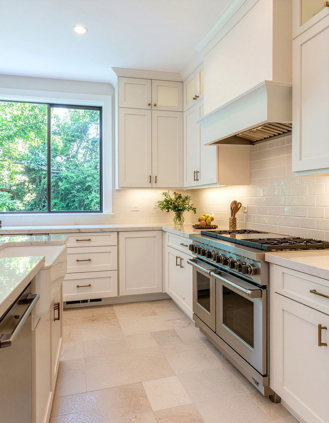 Beige Glass Subway Tile - 30 glass tile kitchen backsplash ideas