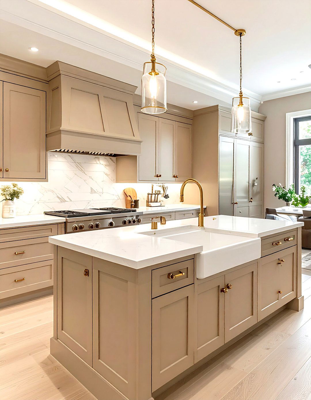 Beige Kitchen Brass Hardware - 30 warm beige kitchen ideas