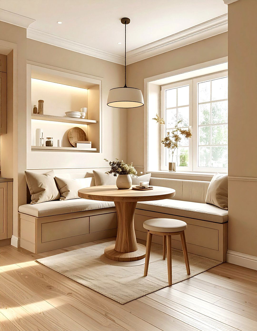 Beige Kitchen Breakfast Nook - 30 warm beige kitchen ideas