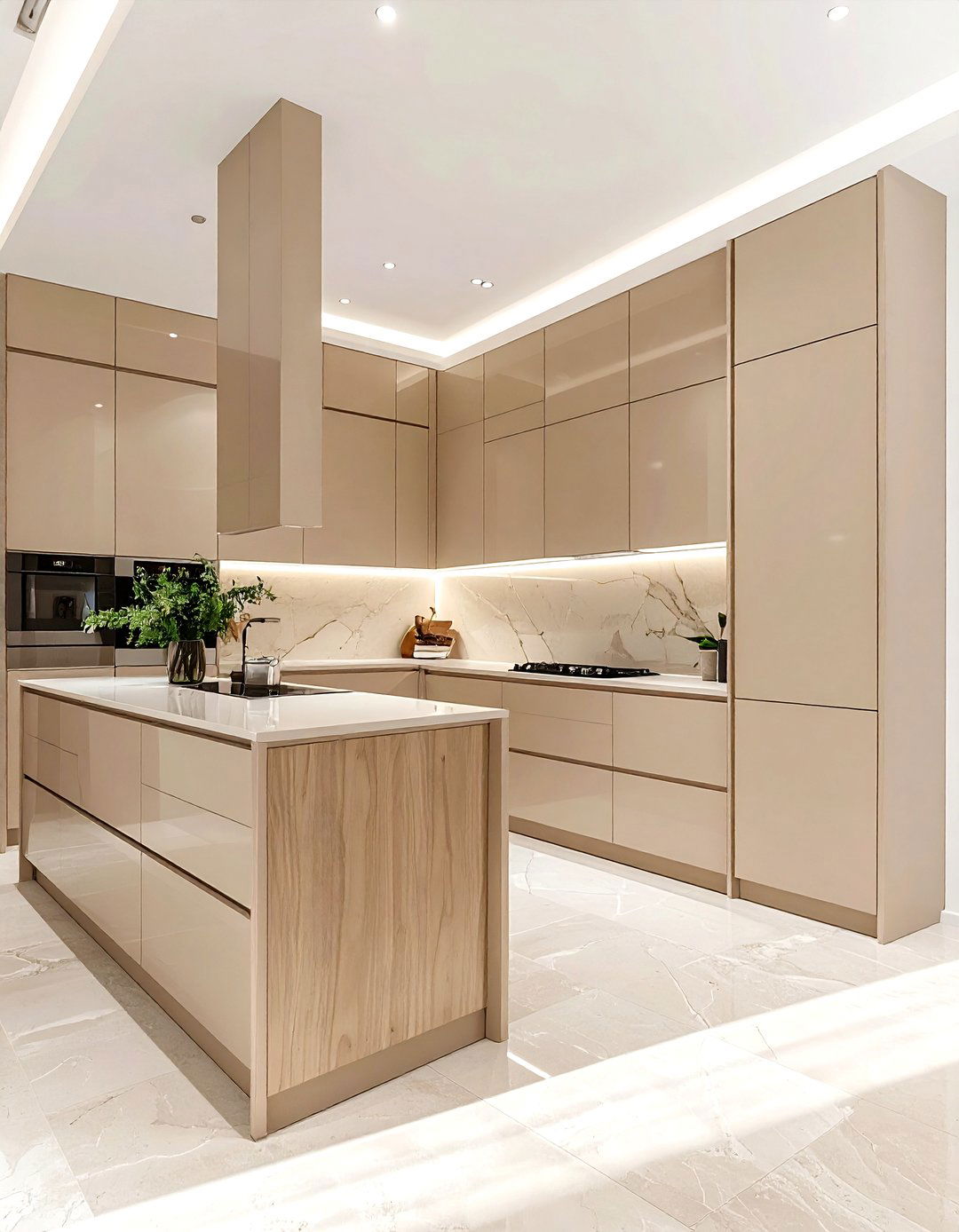 Beige Kitchen Cabinets - 30 beige kitchen decor ideas